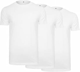 Build Your Brand Men T-Shirt Round Neck 1/3/5 Pack