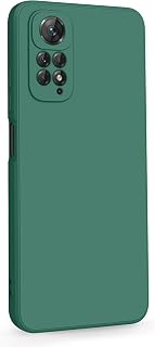 AK Custodia per Xiaomi Redmi Note 11 / Redmi Note 11s, custodia in silicone con fodera in morbida microfibra per Redmi Note 11s / Redmi Note 11 (verde scuro)