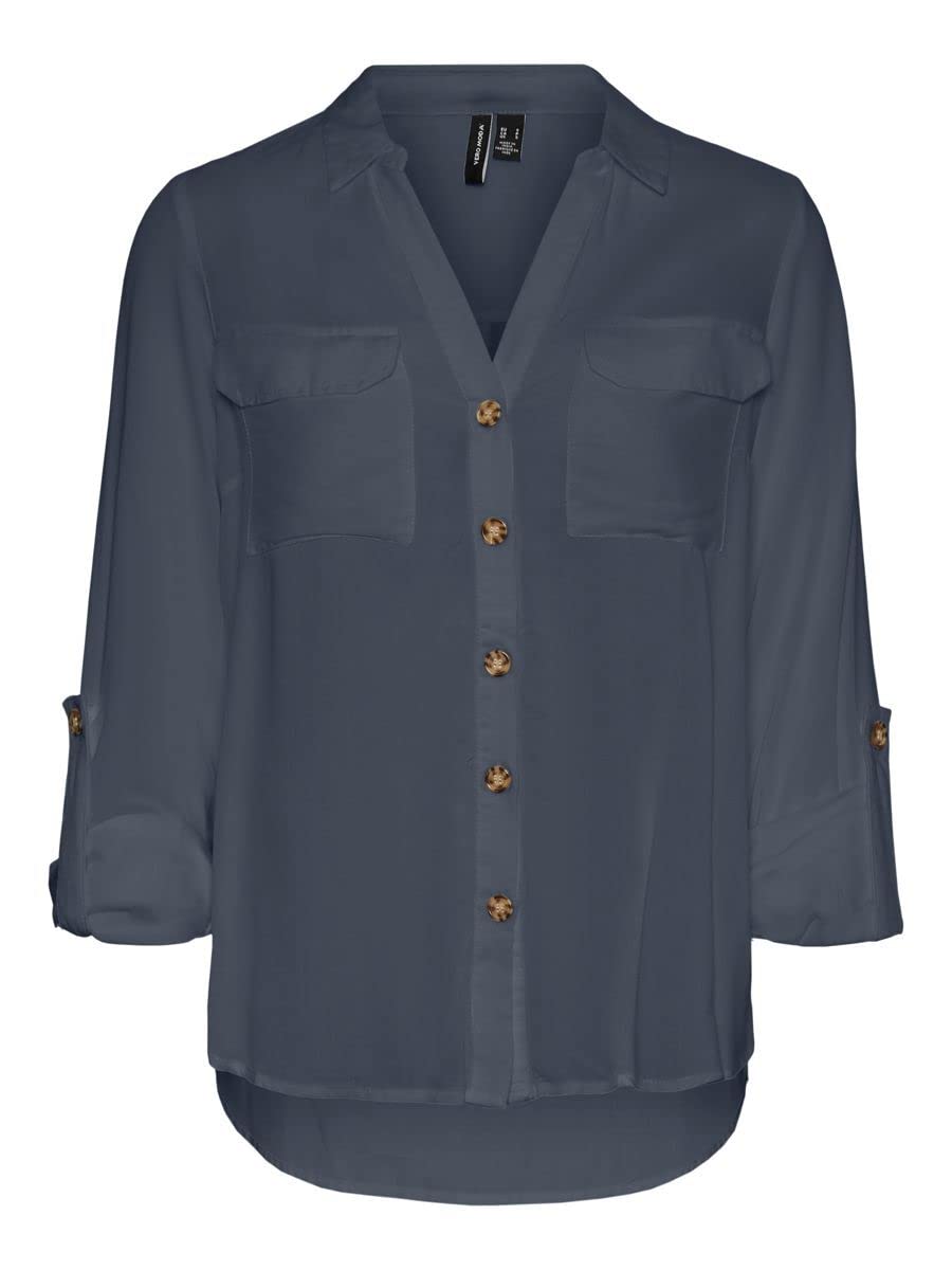 VERO Moda Women's Vmbumpy L/S Shirt New Noos Blouse (Pack of 1)
