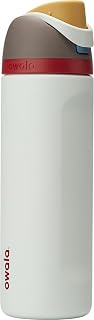 Owala FreeSip Insulated Stainless Steel Water Bottle with Straw for Sports and Travel, BPA Free, 24oz, boneyard