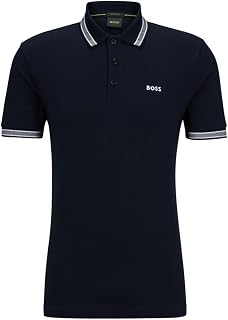 BOSS Men's Paddy Polo Shirt, Navy, XXL
