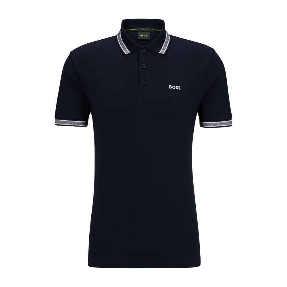 BOSS Men's Paddy Polo Shirt, Navy, XXL