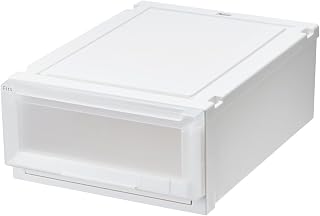 Tenma 55-40S Storage Box, Fits Case Advance, Width 15.7 x Depth 21.7 x Height 7.9 inches (40 x 55 x 20 cm), Closet Storage Case, Wardrobe Case, White, Clear