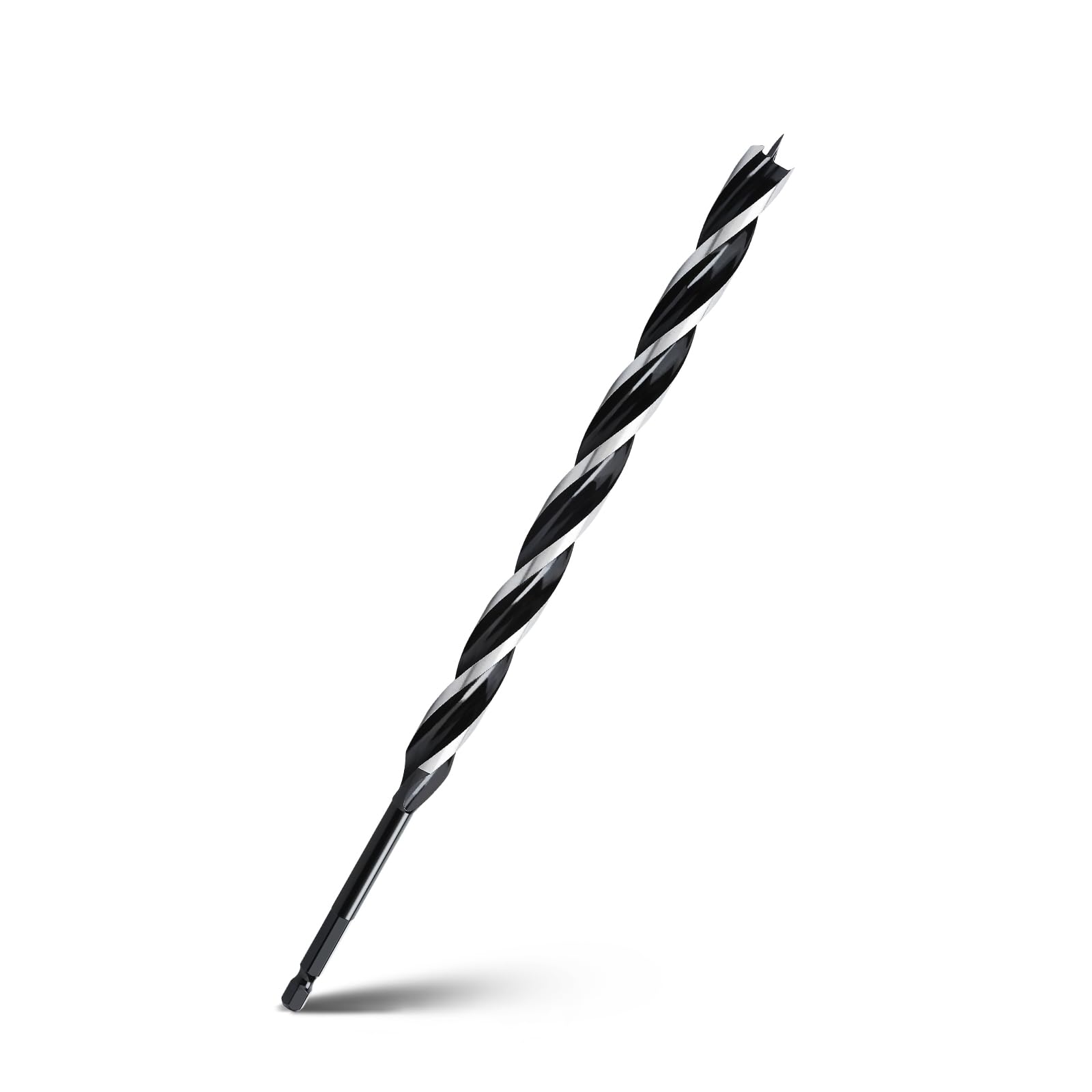 WOBLLMX 1/2" x 12" Auger Drill Bit for Wood,Hex Shank Tri Flute Drill Bit | Ship