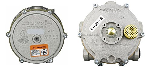 JB-2 Vaporizer Regulator Century and VFF30-2 Impco Filter Lockoff Combo Kit LPG 