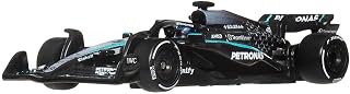 Hot Wheels Premium Formula 1 Mercedes-AMG PETRONAS Toy Race Car | Collectible 1:64 Scale Die-Cast Replica of George Russell's car with Real Riders Tires & Metal/Metal Body & Chassis, JKD80