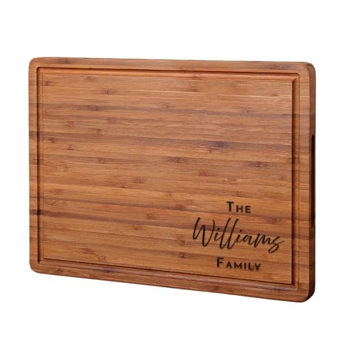 Artelica Personalized Cutting Board, Wedding Gift for Couples, Dark | 12 Design 