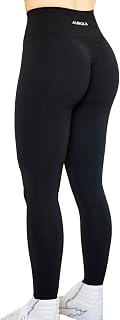 AUROLA Workout Leggings for Women Seamless Scrunch Tights Tummy Control Gym Fitness Girls Sports Active Yoga Pants