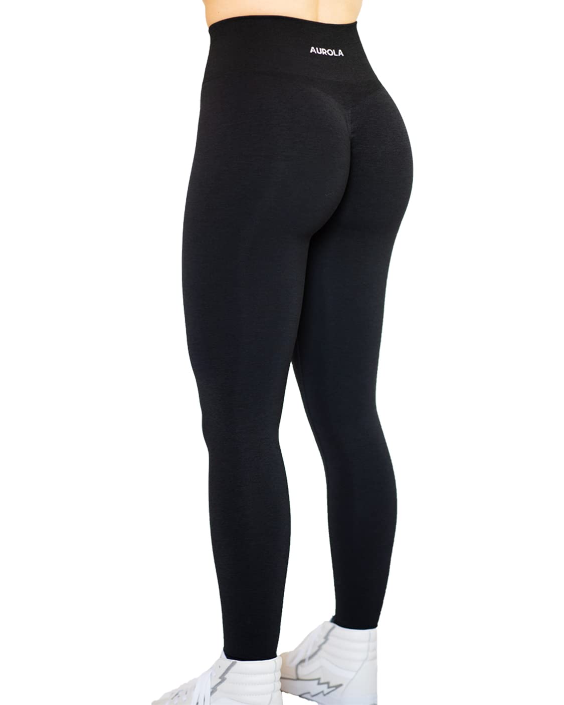 AUROLA Workout Leggings for Women Seamless Scrunch Tights Tummy Control Gym Fitn