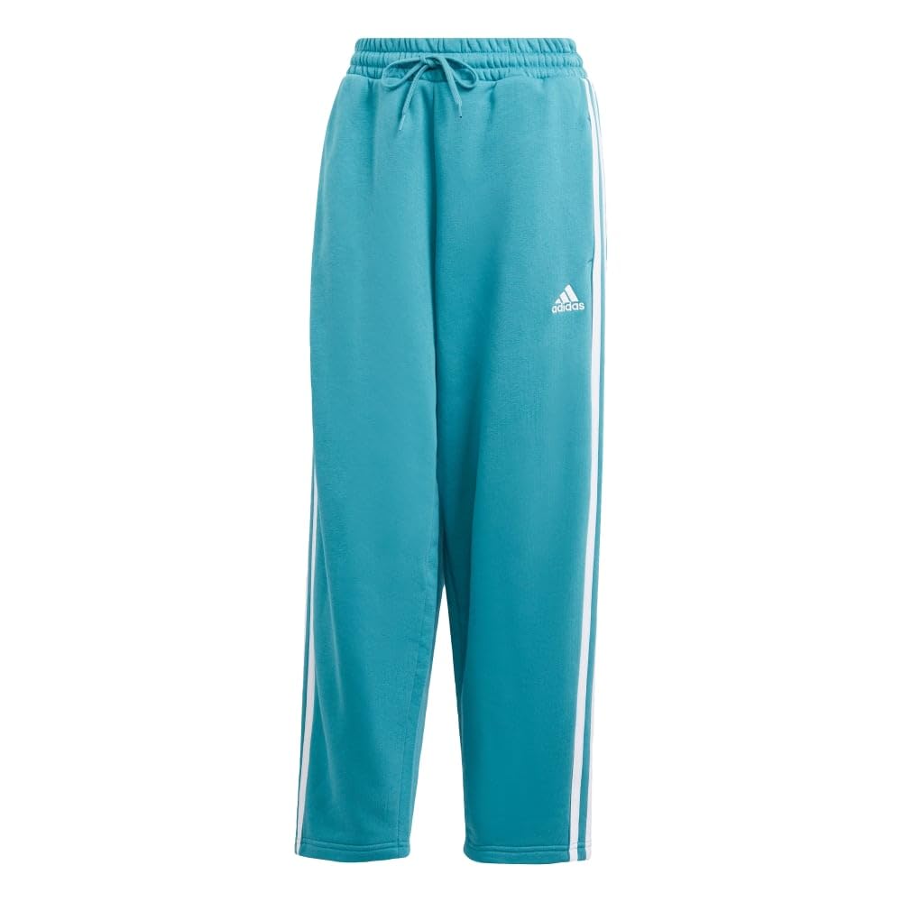 adidas Women's Essentials 3-Stripes Open HEM Fleece Pants