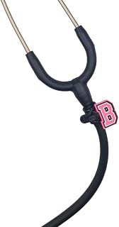 Stethoscope Charms - letter pink B - Medical Gift
