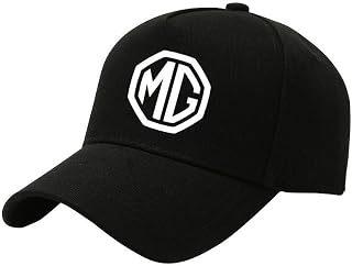 LDBKFD Car Logo Baseball Cap for MG MG4 EV XPower 2023 2024, Adjustable Cotton Cap for Men & Women Breathable Motorsport Hat,Black