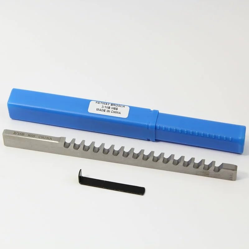 Keyway Broach, Type B, HSS Push Type Keyway Cutter with Shim, Precision Cutting 