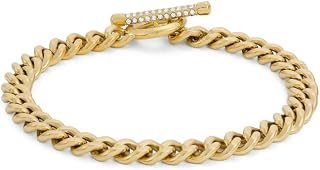 Fossil Bracciale da donna in acciaio inox con chiusura ad alamaro