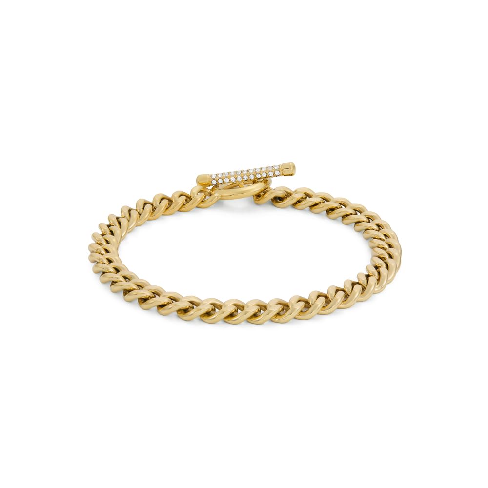 Fossil Bracciale da donna in acciaio inox con chiusura ad alamaro