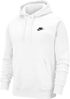 Nike M Nsw Club Po Bb, Men's Hoodie, White (White/Black), S