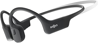 SHOKZ OpenRun Mini (AfterShokz Aeropex Mini) -Bone Conduction Open-Ear Bluetooth Sport Headphones - Waterproof Wireless Earphones for Workouts and Running - Built-in Mic (Renewed)