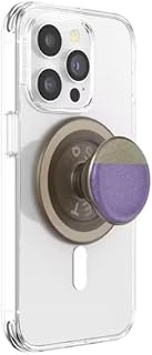 PopSockets: PopGrip Round for Magsafe – Adapter Ring for MagSafe Included – Holder and Grip for Mobile Phones and Case with an Interchangeable Top – Lavender