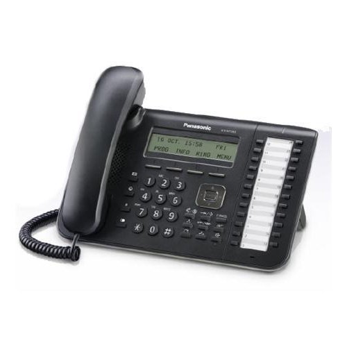 Panasonic KX-NT543 Black 3-Line Backlit LCD IP Phone w/24 Buttons (Renewed) | IP