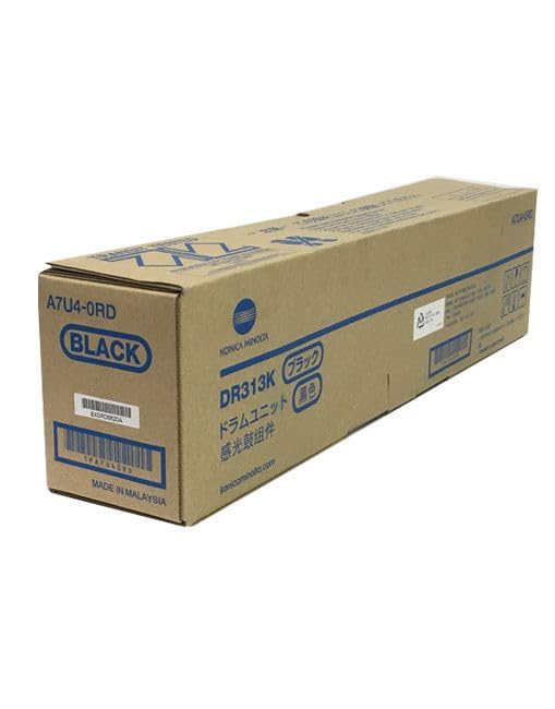TTCopier Genuine OEM Konica Minolta Black Drum Unit DR313K A7U40RD, 120K Yield K