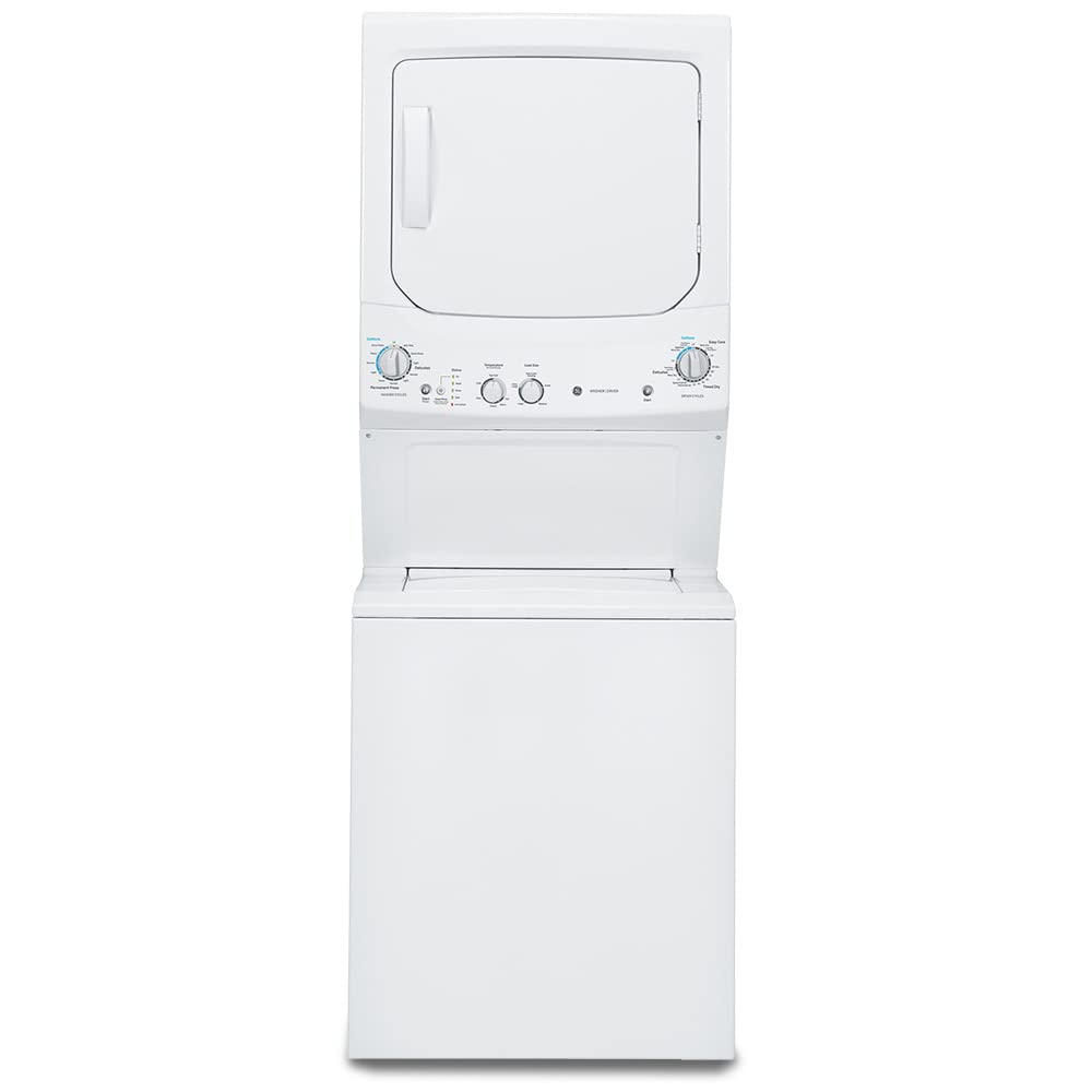 GE GUD24GSSMWW Unitized Spacemaker 2.3 Washer with Stainless Steel Basket and 4.