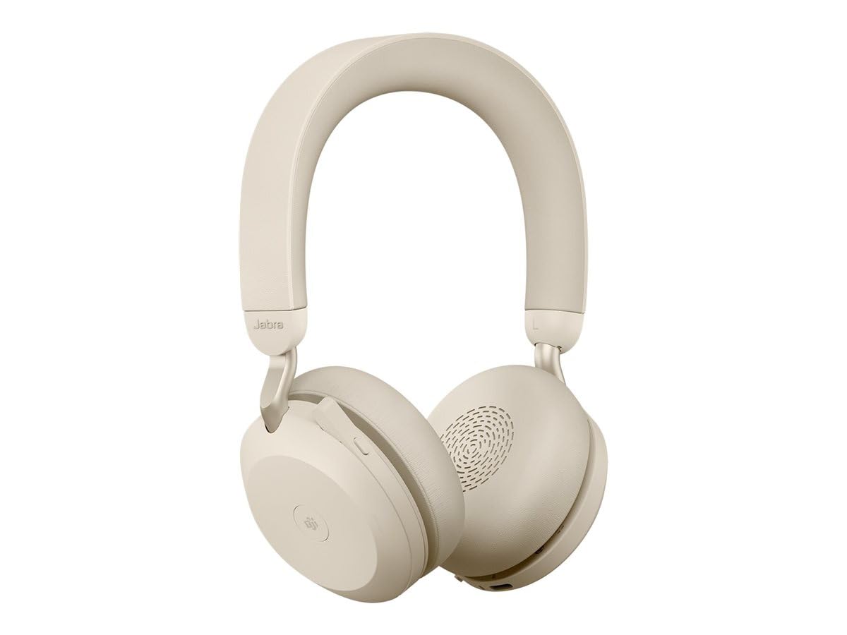 Jabra Evolve2 75 Wireless Stereo PC Headset with 8 Microphone Technology-Dual Fo