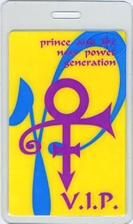 Prince 1990 New Power Tour Laminated Backstage Pass VIP