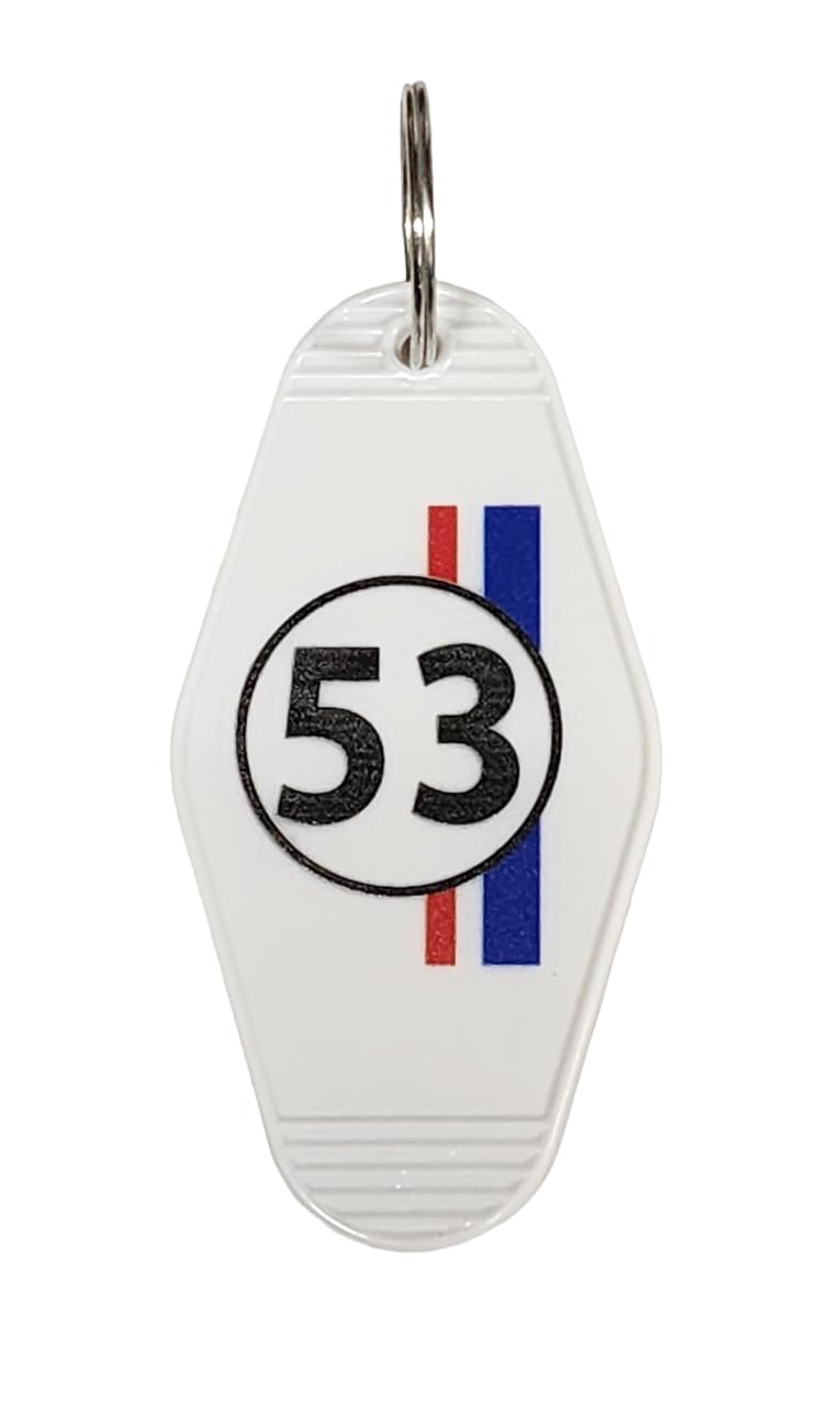 Keychain for Lucky Number 53 VW Bug Key tag