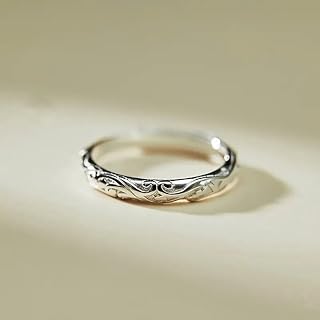 White Gold Plated Cubic Zirconia Ring Vintage Design Personalized Accessories Ideal for Women Daily Wear Party Holiday Anniversary Love Jewelry