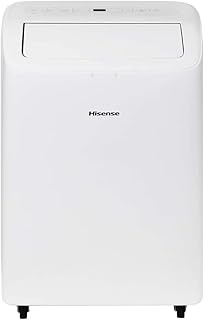 Hisense 8,000 BTU Portable Air Conditioner with Dual Hose & Inverter, 350 Sq Ft, Wi-Fi, ConnectLife App Google and Alexa, 3 operating modes, Noise 42 dB(A) - HAP0824TWD (Renewed), White