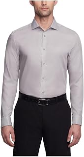 Calvin Klein Non Iron Slim Fit French Cuff Dress Shirt Men's Ceremony Shirt (Pack of 1)