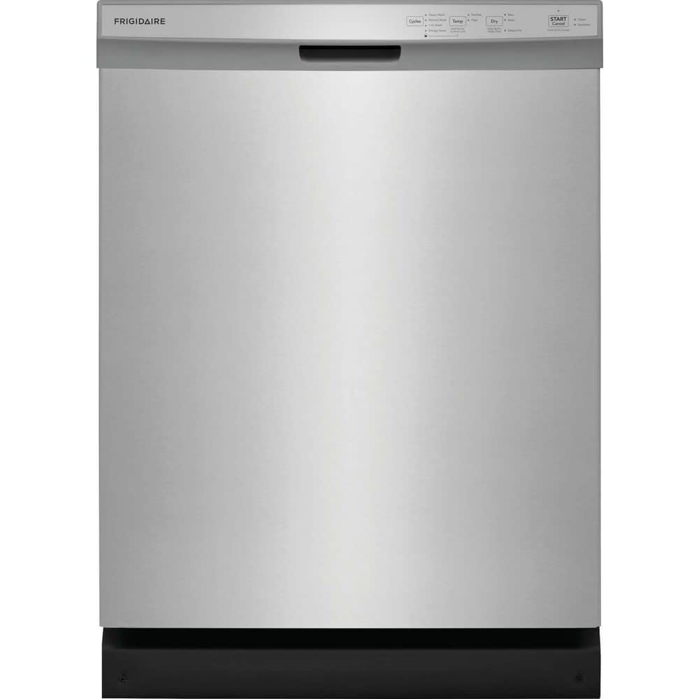 Frigidaire 24 in Front Control Built-in Tall Tub Dishwasher in Stainless Steel w