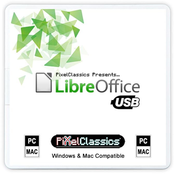 LibreOffice 2026 Paquete Office en memoria USB | Compatible con Microsoft Office