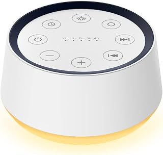 BrownNoise Sound Machine with 30 Soothing Sounds 12 Colors Night Light White Noise Machine for Adults Baby Kids Sleep Machines with Memory Function 36 Volume Levels 5 Timers for Home Office Travel