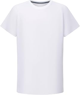 DEVOROPA Youth Boys Rash Guard Swim Shirt Short Sleeve UPF 50+ Sun Shirts Lightweight Quick Dry Kids Surf Swimsuit