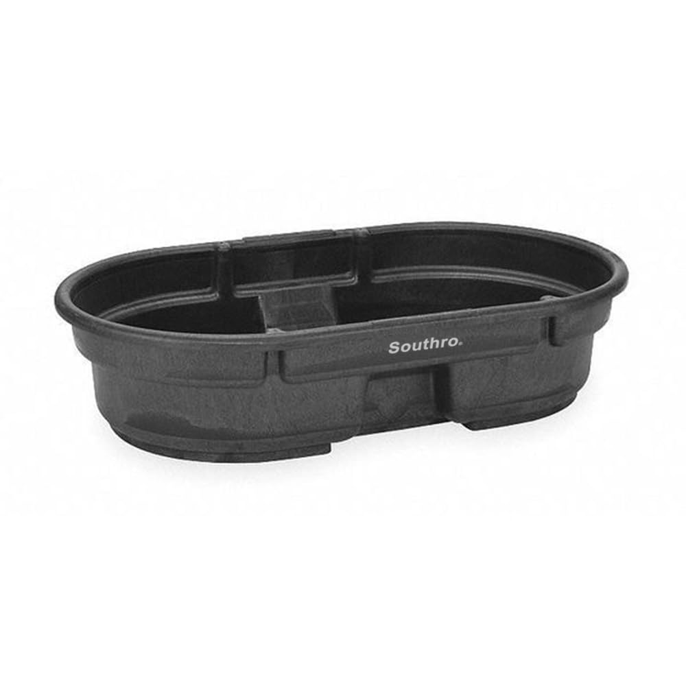 Stock Tank, 52 in L, 31 in W, 50 gal, Black, Mfr: FG424300BLA-A