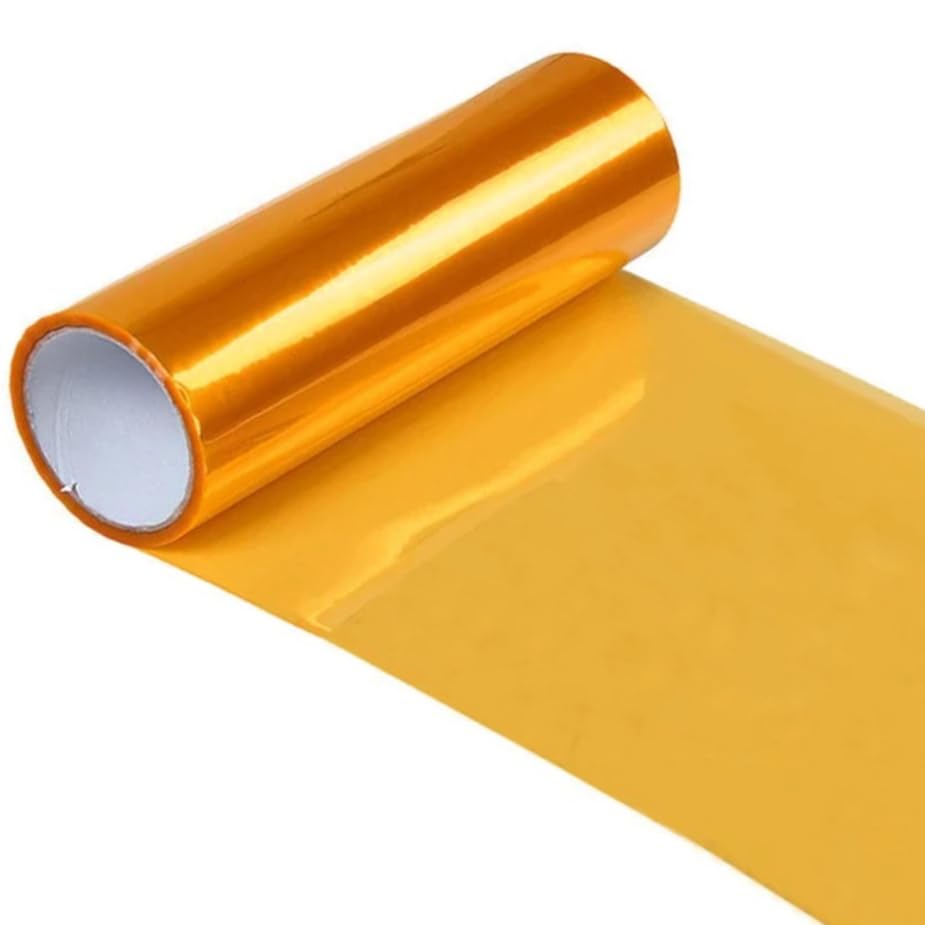 DIYAH Amber Vinyl Tint Film for Headlights, Tail Lights, Fog Lights – Self-Adhes