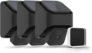 Blink Outdoor (3rd Gen) + Solar Panel Charging Mount – wireless, HD smart security camera, solar-powered, motion detection – 3 camera system