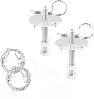 Car Hood Pins Kit, Stainless Steel Engine Hood Pin Plate Bonnet Lock Clip Kit Pin for Reducing Shaking, Universal Automotive Quick Release Pin Modified Exterior Accessories Fit for Most Cars Trucks