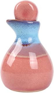 Oil Dropper Bottle Mini Multicolor Ceramic Cosmetic Container Storage Jar Vintage Essential Oil Bottle (yellow)