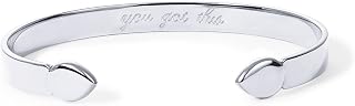 PAVOI Waterproof Bangle Bracelets for Women, 14K Gold Plated Mantra Cuff