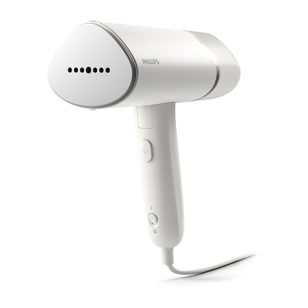 Philips Steamer 3000 Serie, Weiß, 1000 W | Steamer with 120 ml water tank, metal
