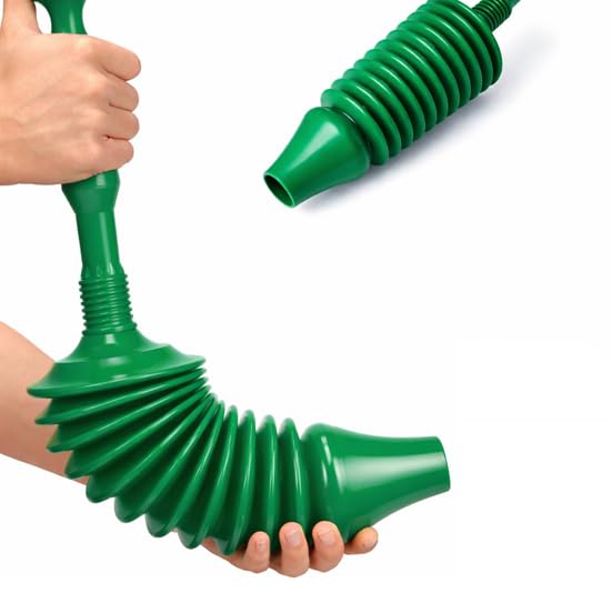 Heavy Duty Toilet Plunger, Big Powerful Toilet Unblocker for Clearing Blockage i