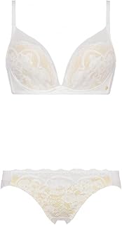 Amo Style DeepV Women's Bra & Panties Set 2 Classical Lace