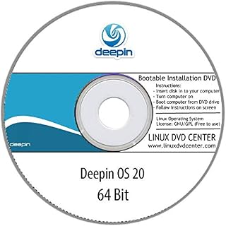 Deepin Linux 20 OS Live (64Bit) - Bootable Linux Installation DVD