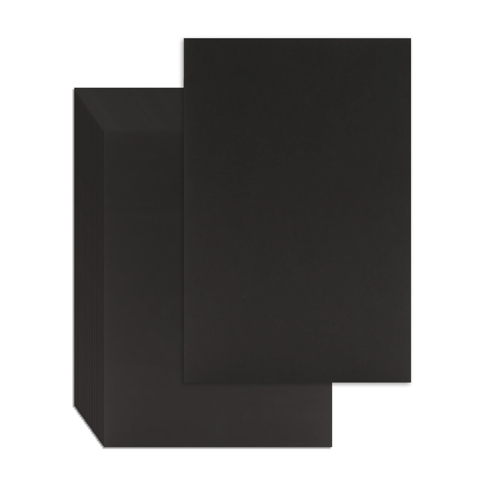Wooqu 25Pcs Book Board Chipboard, for Book Binding(Black,5.5x8.5Inch 80PT) | Rec