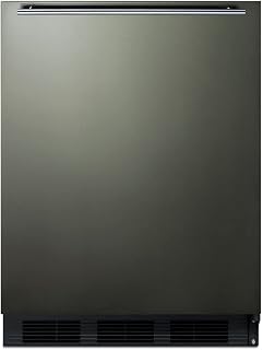 Summit Appliance FF63BKBIKSHHADA 32.25 x 23.63 x 23 in. ADA Compliant Built-In Undercounter All-Refrigerator, Black Stainless Steel