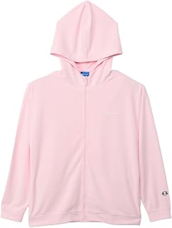 Champion Zip Hooded Shirt Long Sleeve Hoodie, UV Protection, Antibacterial, Odor Resistant, Quick Drying, Script Logo, Rash Guard