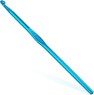 5 mm Crochet Hook, Crochet Needles for Yarn, Aluminum Ergonomic Crochet Hooks for Craft Beginners