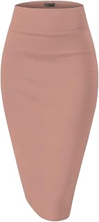 Hybrid & Company Elastic Office Skirt for Women